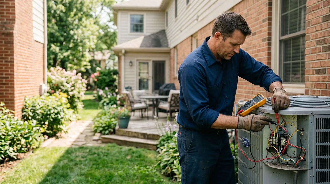 HVAC technician working near Homer, MI